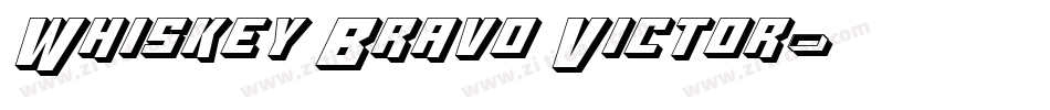 Whiskey Bravo Victor字体转换